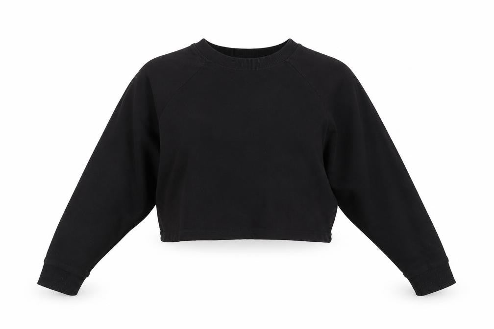 Front view of ASOS women’s black jumper, size UK 8