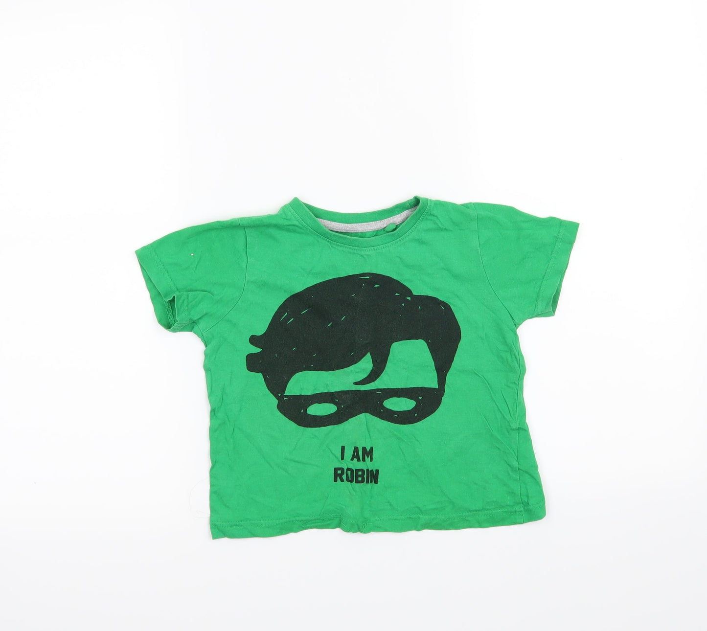 Batman Boys Green   Basic T-Shirt Size 2-3 Years
