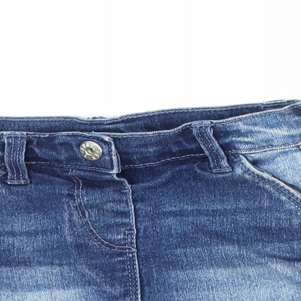Evie Girls Blue  Denim A-Line Skirt Size 9-12 Months