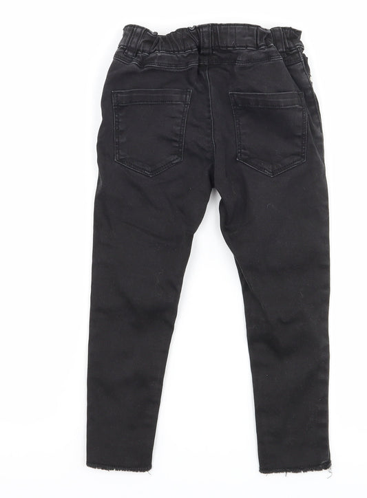 Denim co Girls Black  Denim Skinny Jeans Size 2-3 Years - Distressed