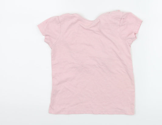 Primark Girls Pink   Basic T-Shirt Size 5-6 Years