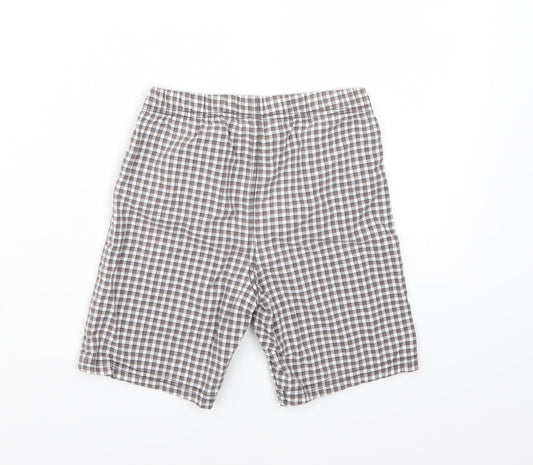 Carters Boys Grey Check  Chino Shorts Size 5 Years