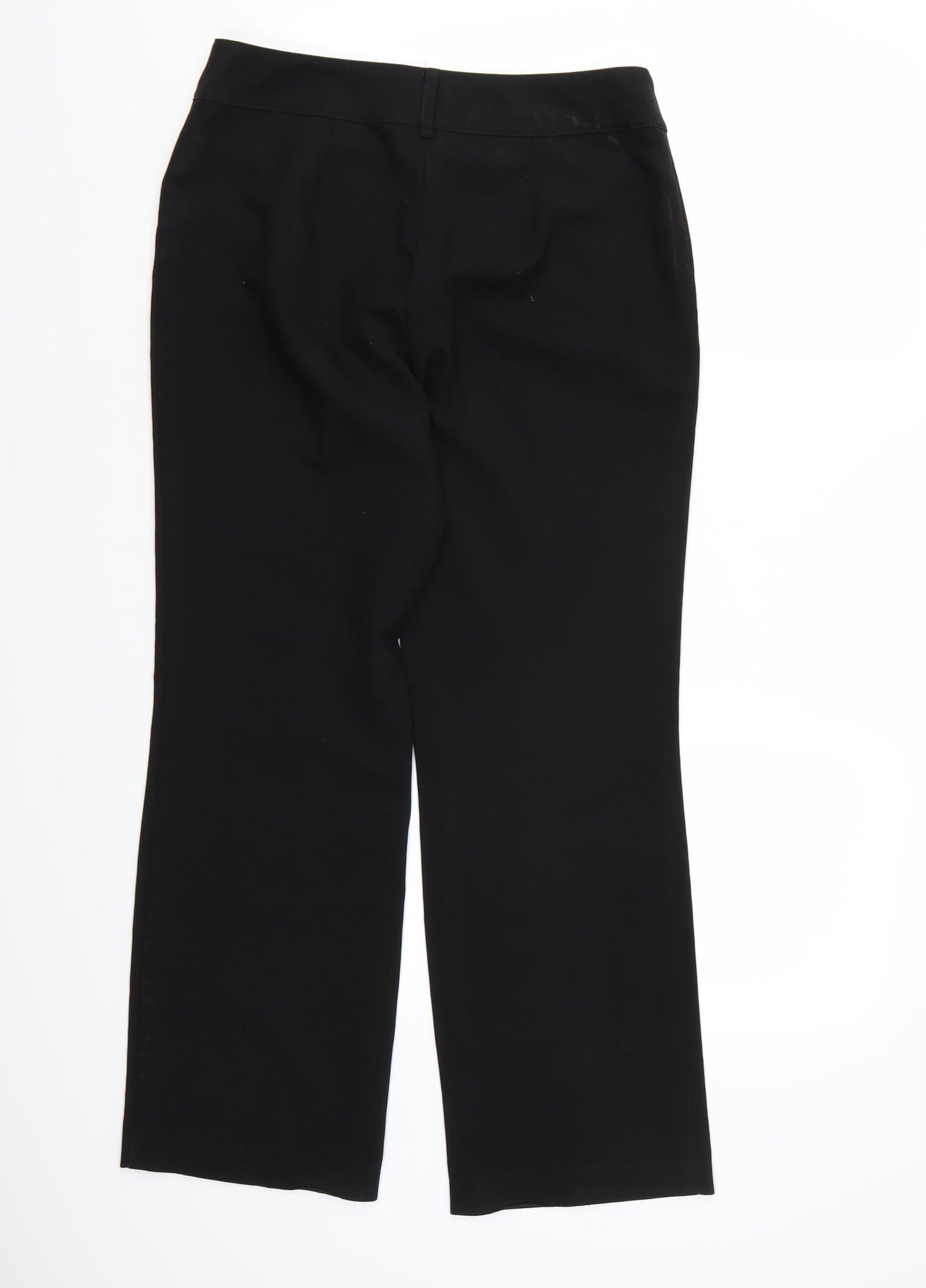 Papaya Womens Black  Rayon Trousers  Size 10 L28 in