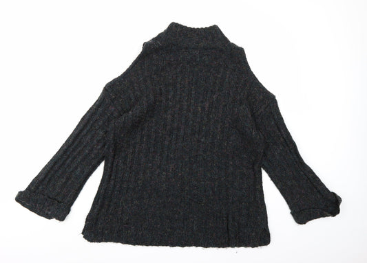 Lottie Womens Blue Striped Knit Pullover Jumper Size 12