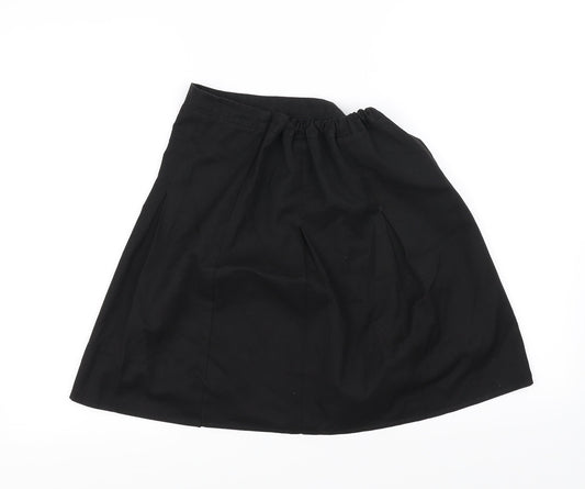 Preworn Girls Black   A-Line Skirt Size 11-12 Years