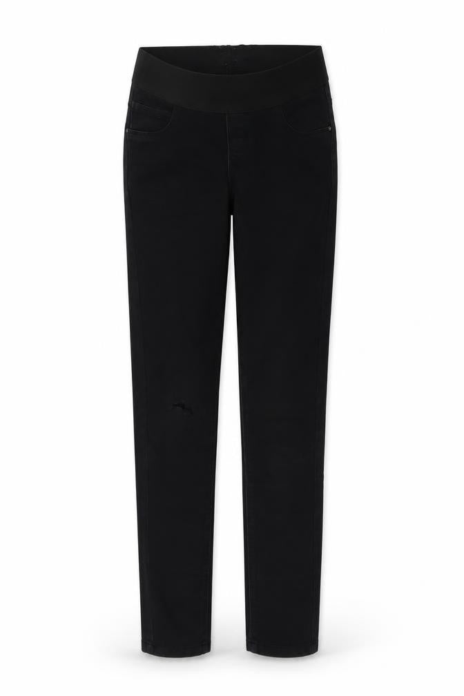 Front view of George women’s black jegging jeans, size UK 8, 30-inch leg