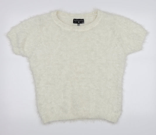 Originals Knitwear Womens White   Pullover Jumper Size L