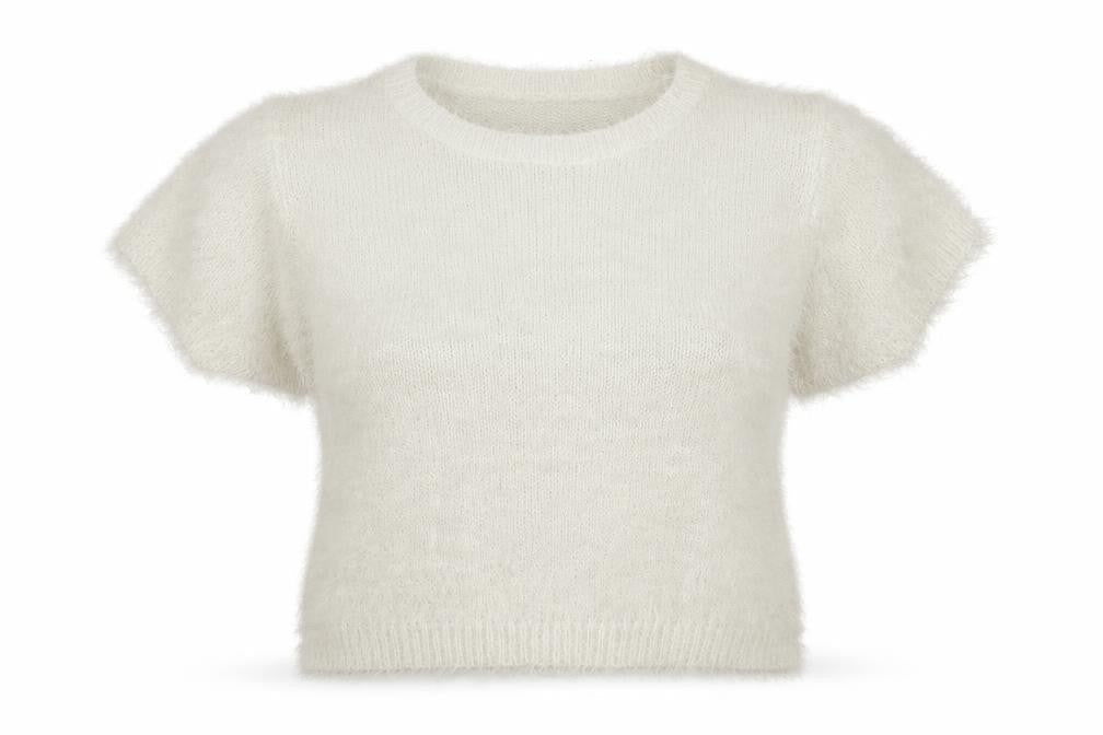 Front view of Originals Knitwear women’s white jumper, size L