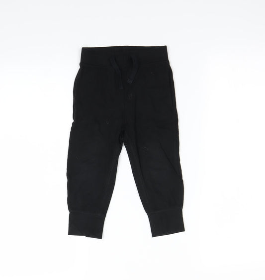 Gap Boys Black   Jogger Trousers Size 2 Years