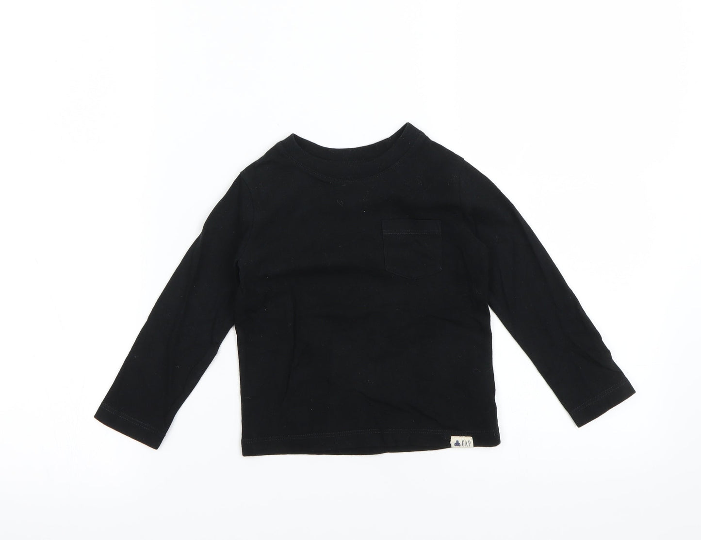 Gap Girls Black   Basic T-Shirt Size 2 Years