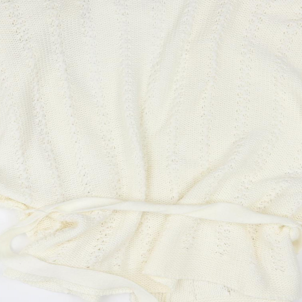 sixth Avenue Womens Ivory   Cardigan Jumper Size 2XL