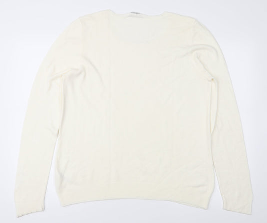 Love knitwear Womens Ivory   Pullover Jumper Size 16