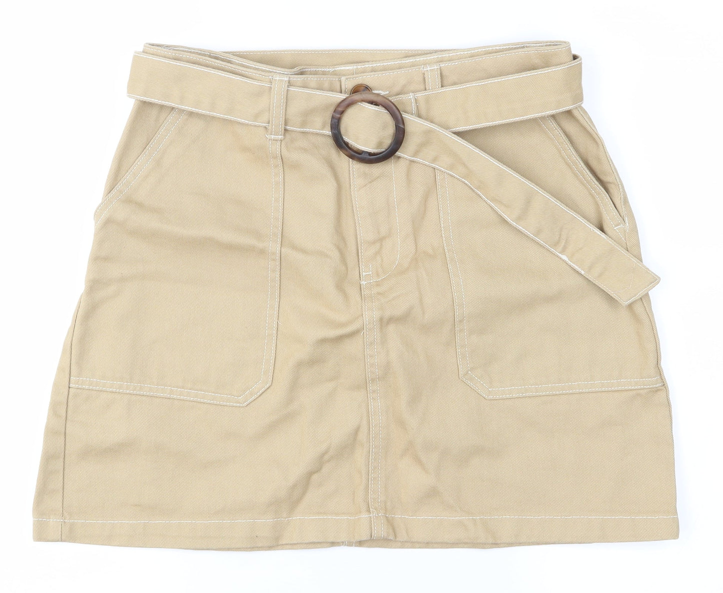 denim Co Womens Brown   A-Line Skirt Size 12