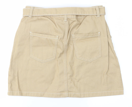 denim Co Womens Brown   A-Line Skirt Size 12