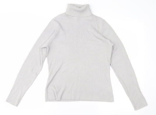 Worthington Womens Grey   Pullover Jumper Size M  - shimmer