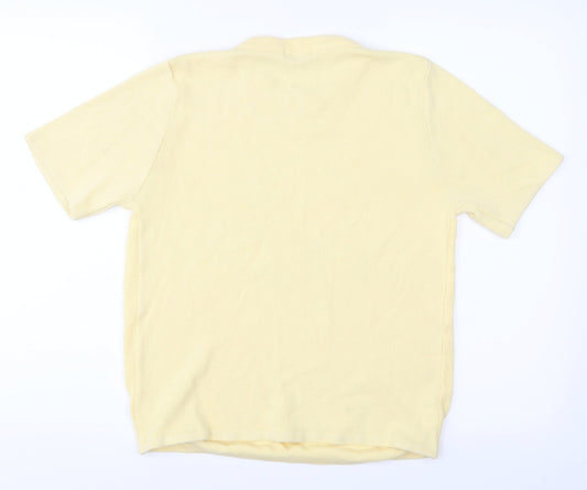 Hand to Hand  Womens Yellow   Basic T-Shirt Size S