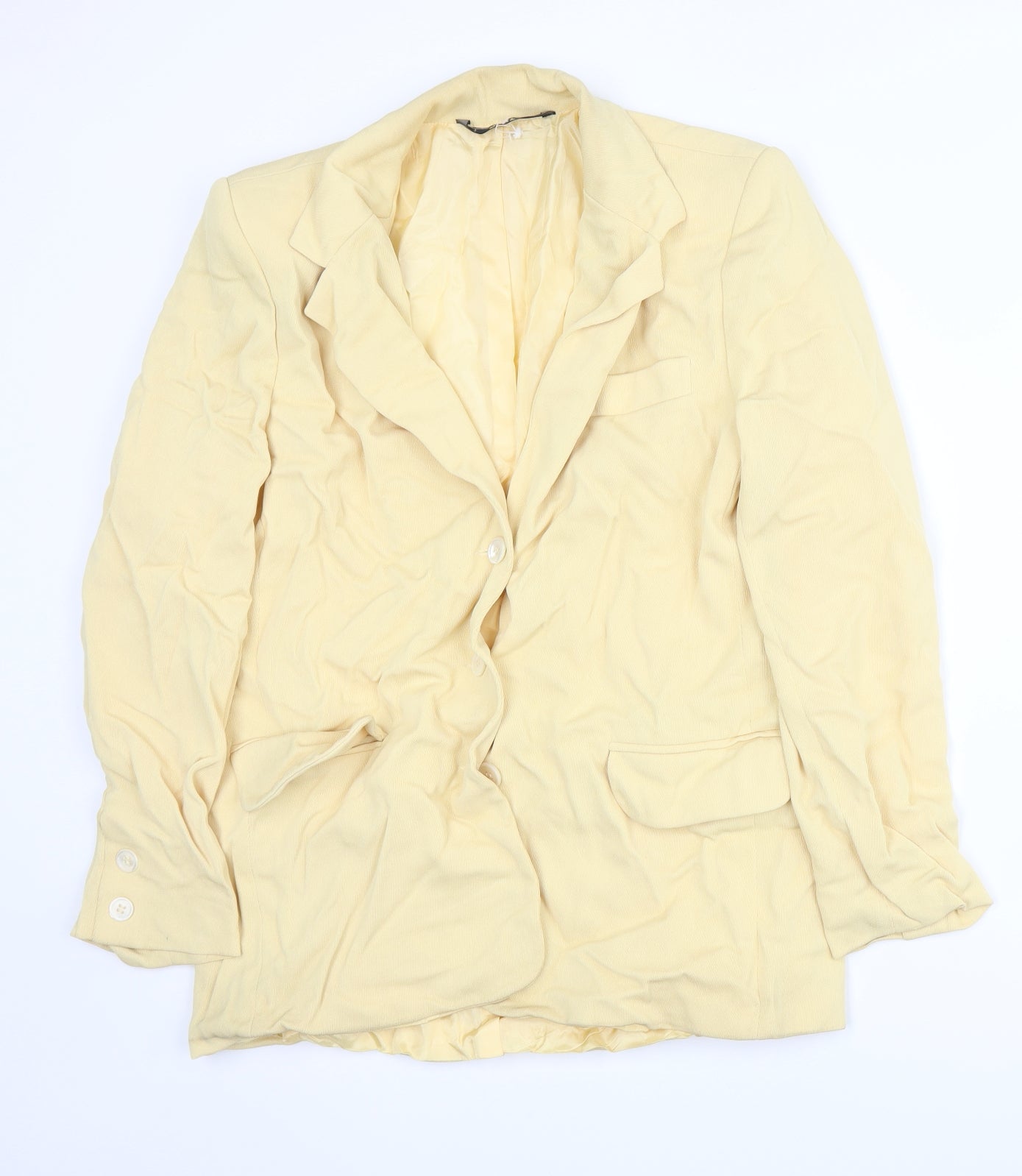 Libra Womens Yellow   Jacket Suit Jacket Size 12
