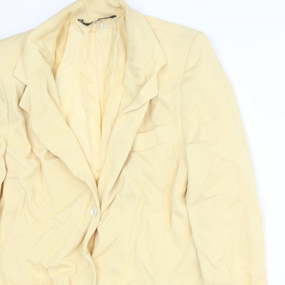 Libra Womens Yellow   Jacket Suit Jacket Size 12