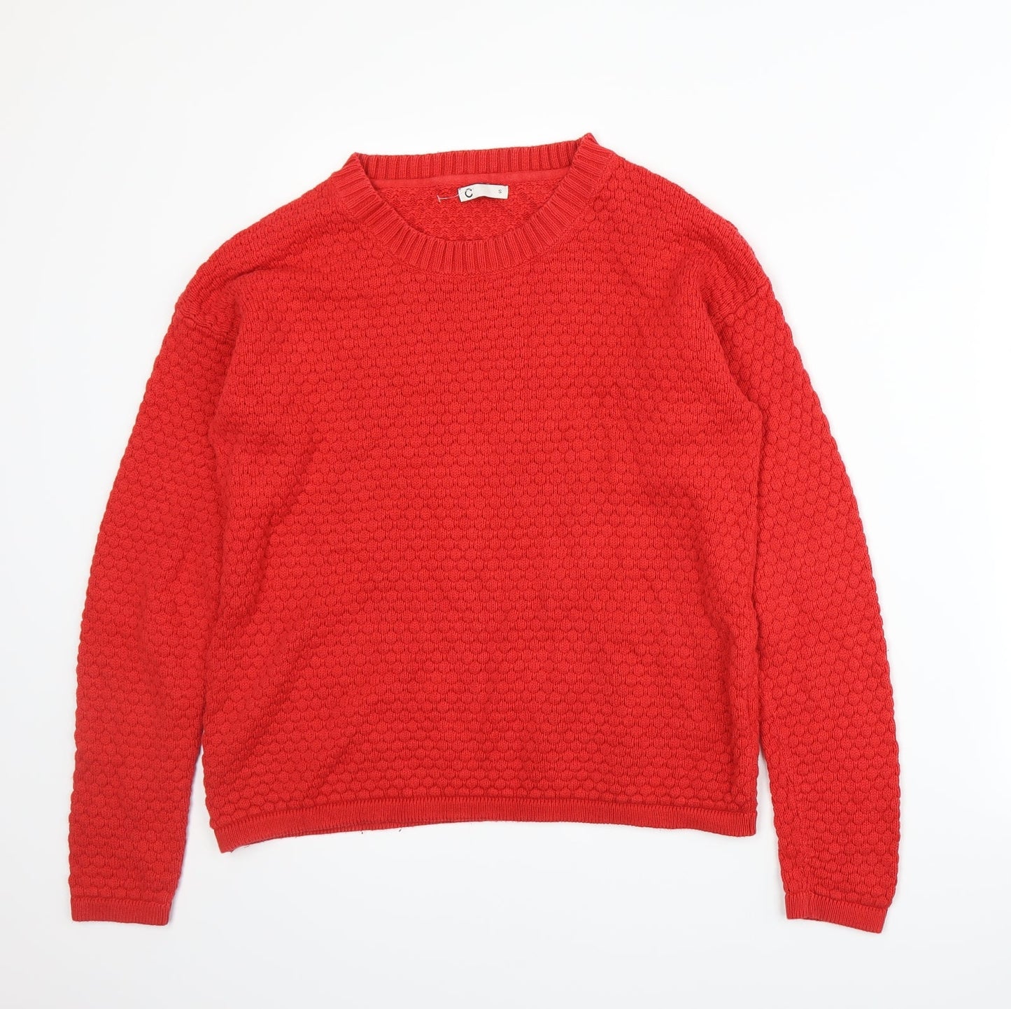 Cubus Womens Red  Knit Pullover Jumper Size S
