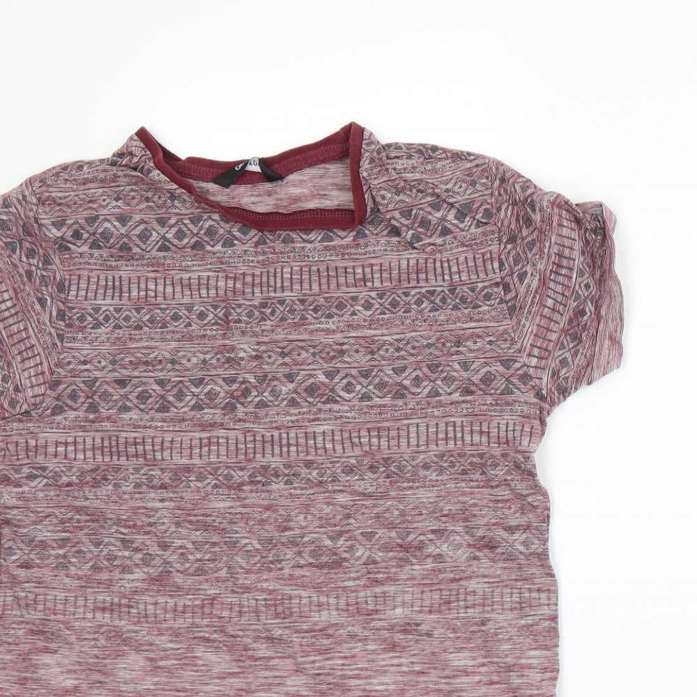 George Girls Red   Basic T-Shirt Size 10-11 Years