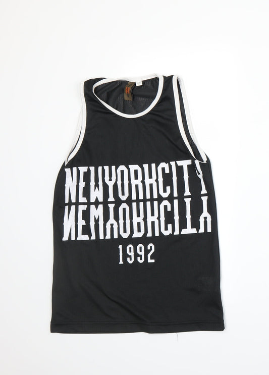 Urban Outlaws Boys Black   Basic Tank Size 11-12 Years
