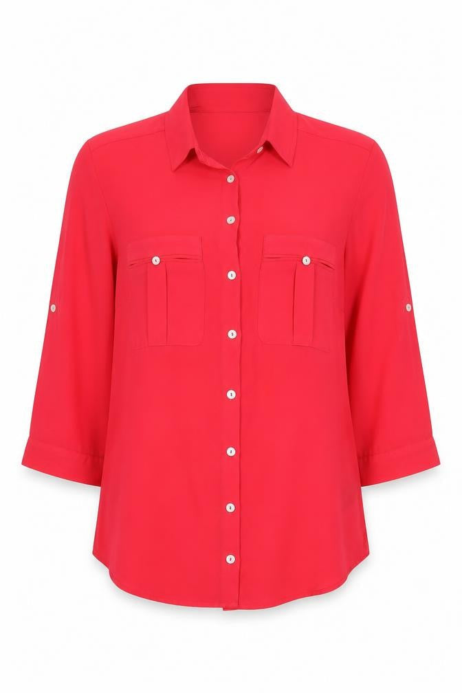 H&M Womens Pink   Basic Button-Up Size 12
