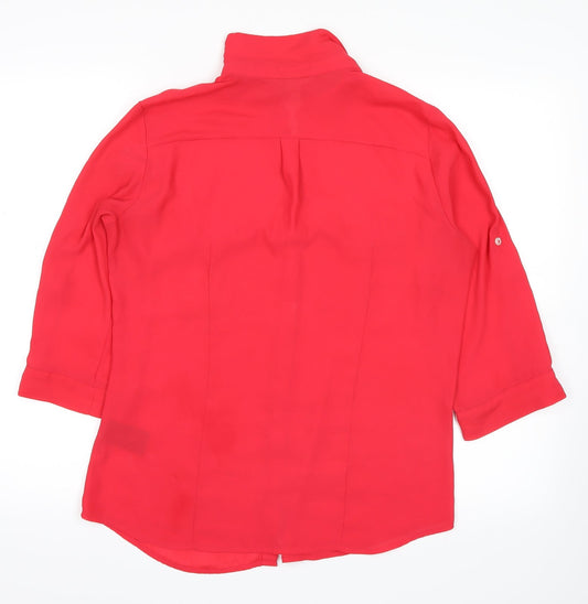 H&M Womens Pink   Basic Button-Up Size 12