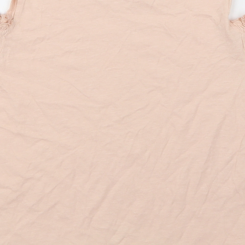 NewLook Womens Ivory Floral  Basic T-Shirt Size 12