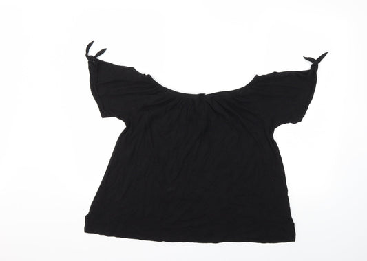 New Look Womens Black   Basic Blouse Size 8