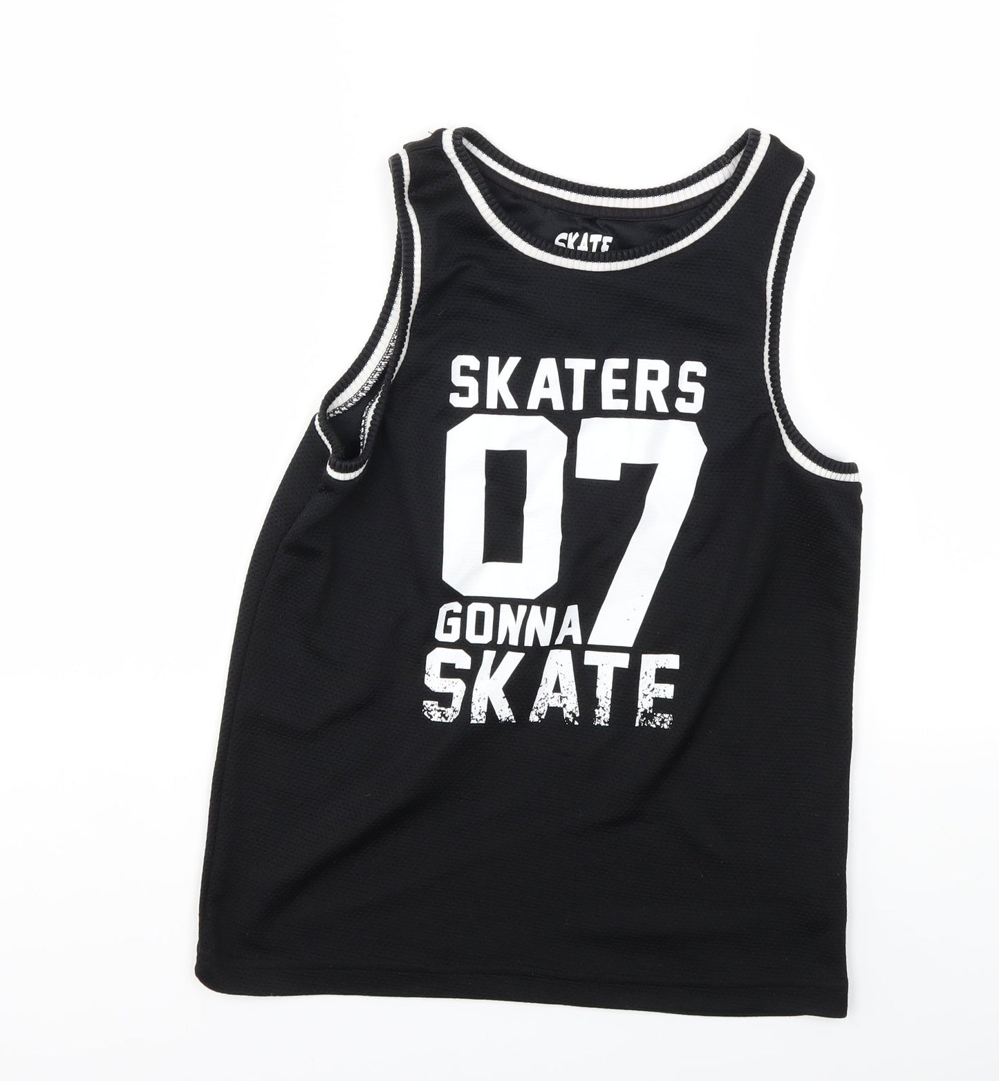 F&F Boys Black   Basic Tank Size 11-12 Years