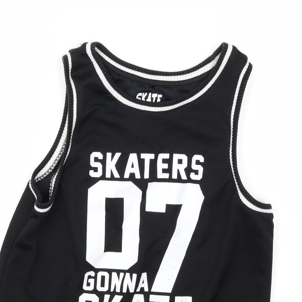 F&F Boys Black   Basic Tank Size 11-12 Years