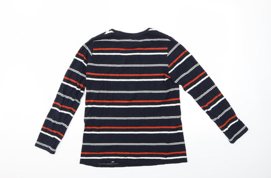 Primark Boys Brown Striped  Basic T-Shirt Size 12 Years