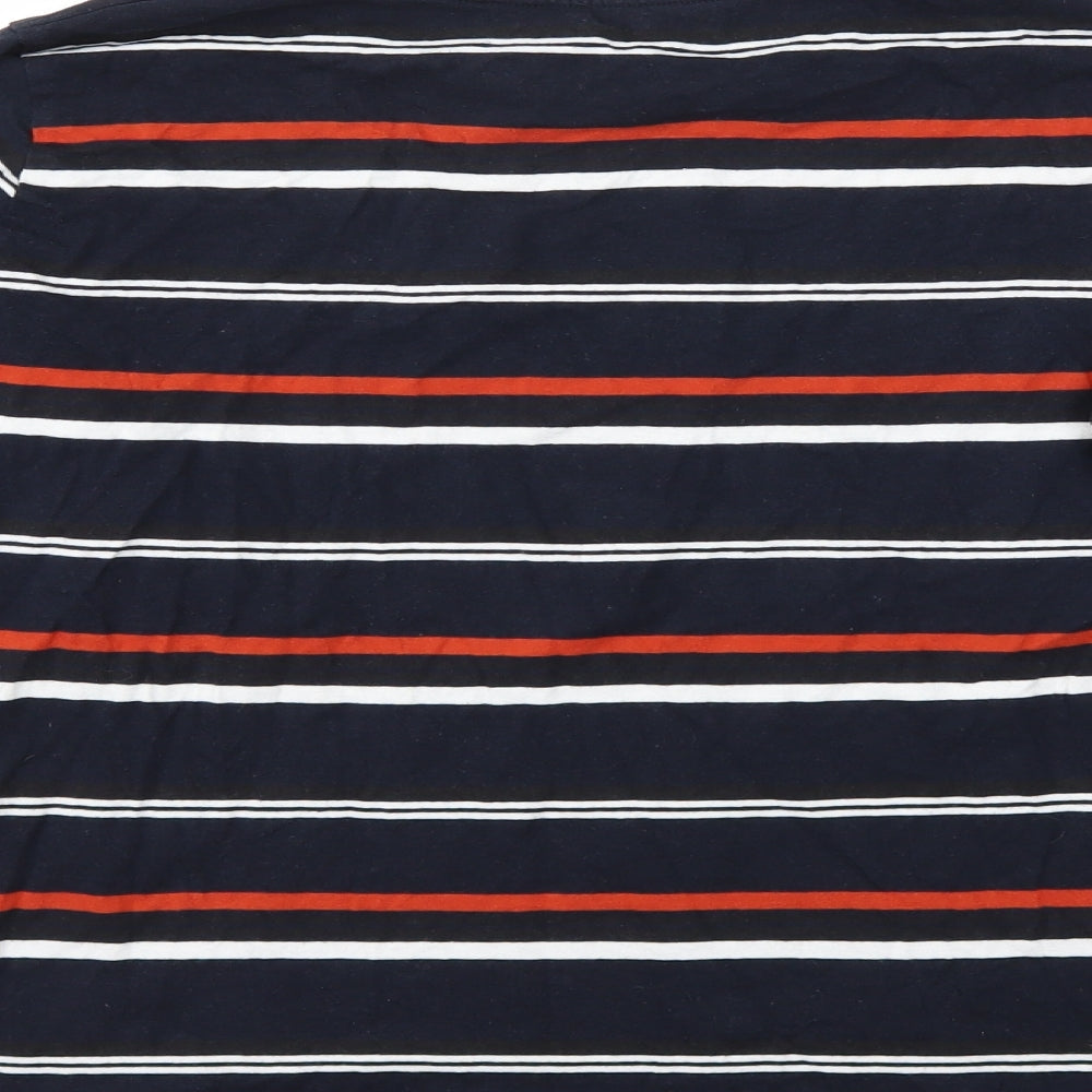 Primark Boys Brown Striped  Basic T-Shirt Size 12 Years