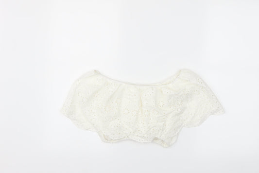 PARIS ET MOI Womens White   Basic Blouse Size S