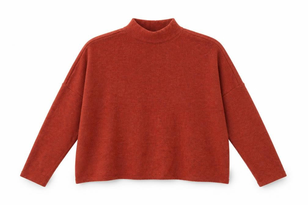 Front view of H&M women’s brown knit jumper, size S