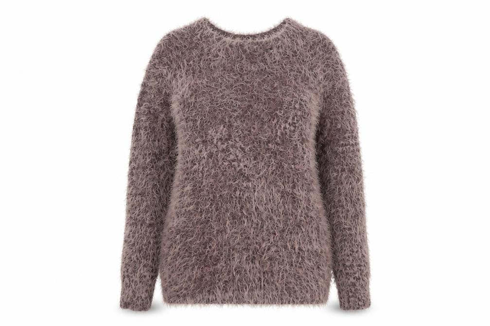 Front view of Select women’s purple knit jumper, size UK 12