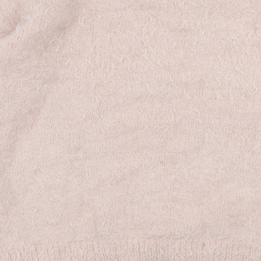 Select Womens Pink  Knit Pullover Jumper Size 10  - Embelished Neckline