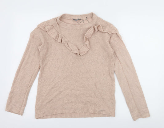 Fluid Womens Pink  Knit Pullover Jumper Size 8