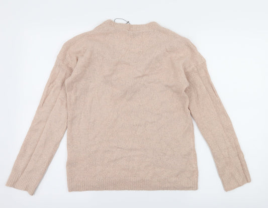 Fluid Womens Pink  Knit Pullover Jumper Size 8