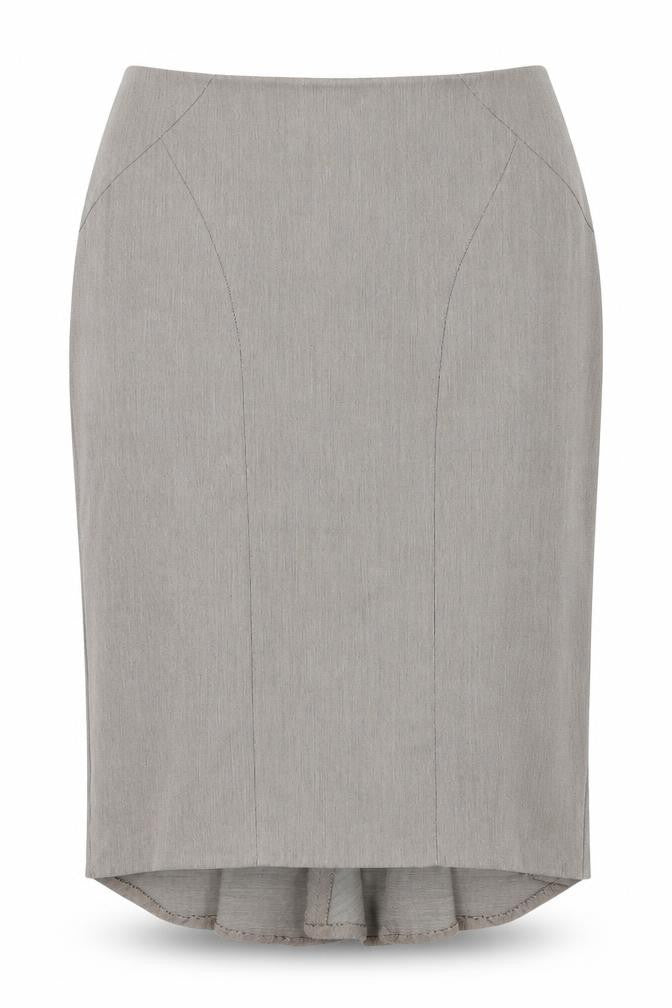 Front view of Bay women’s brown straight & pencil skirt, size UK 16