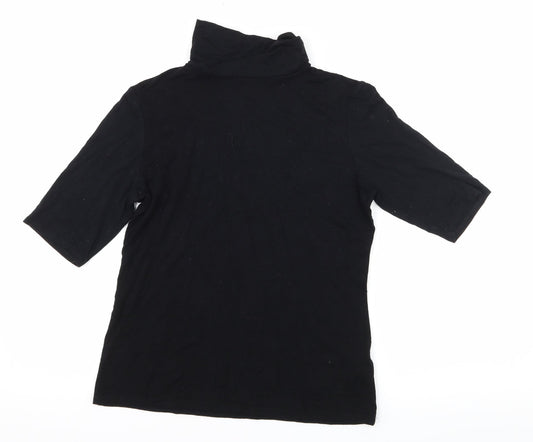 Dorothy Perkins Womens Black  Jersey Basic T-Shirt Size 8