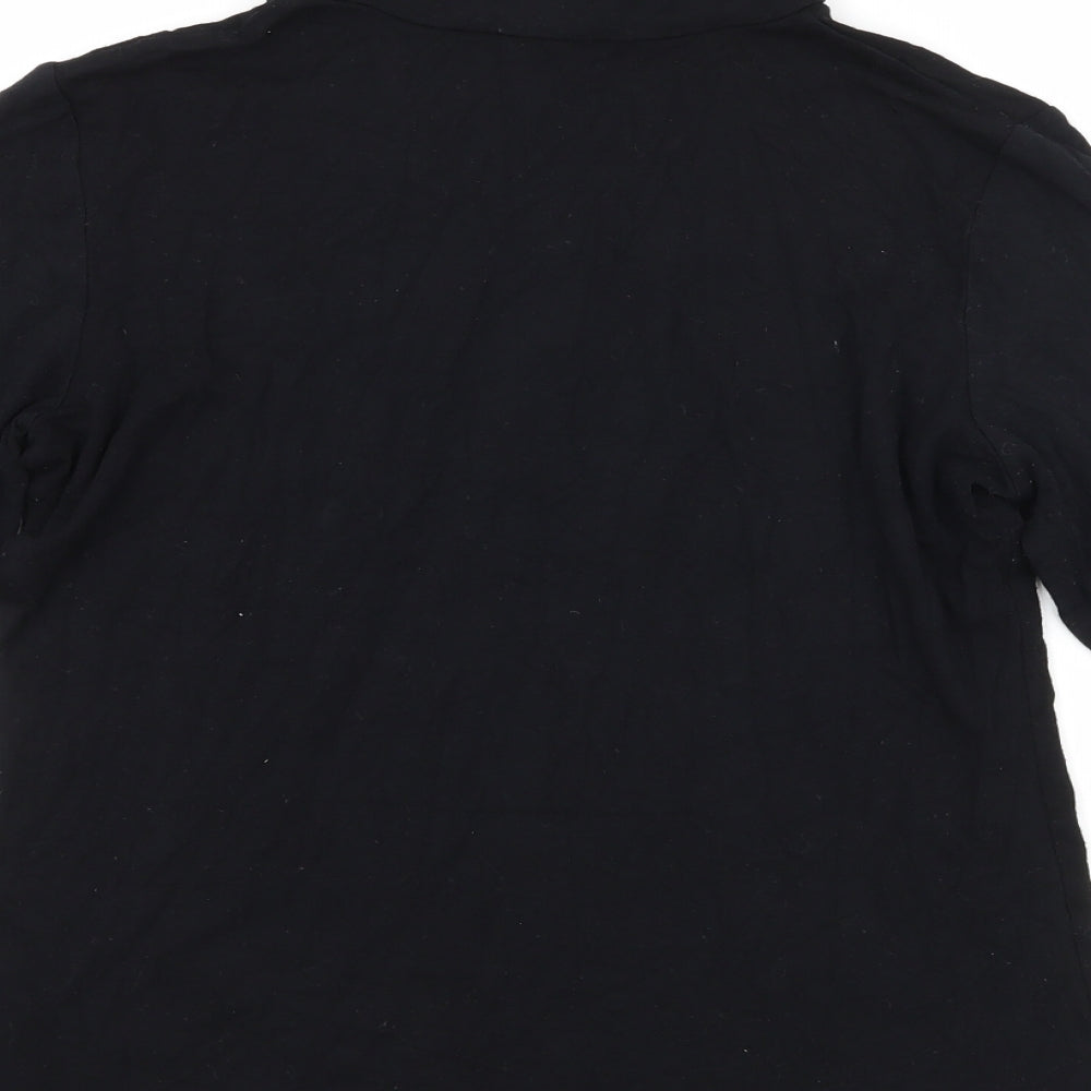 Dorothy Perkins Womens Black  Jersey Basic T-Shirt Size 8