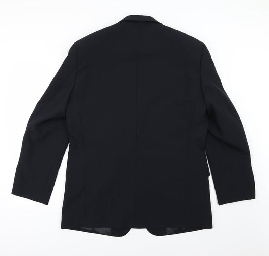Premier MAN Mens Black  Rayon Jacket Suit Jacket Size 42