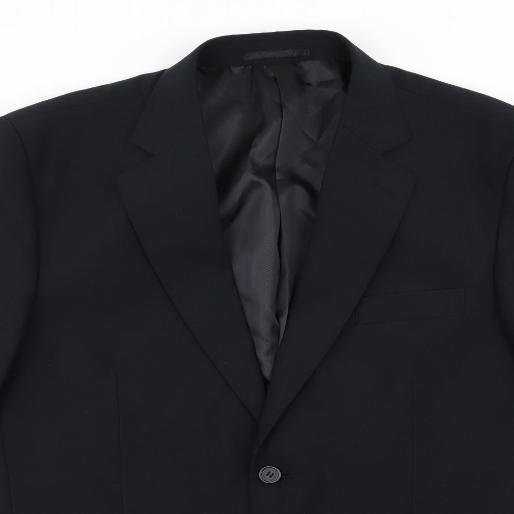 Premier MAN Mens Black  Rayon Jacket Suit Jacket Size 42