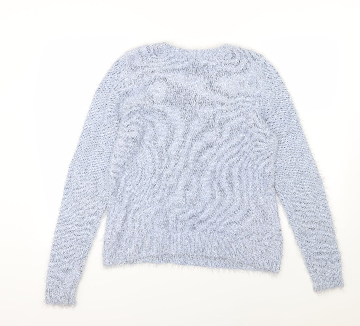 M&Co Womens Blue  Knit Pullover Jumper Size 14
