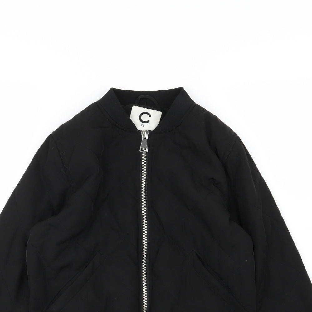 Cubus Womens Black Argyle/Diamond  Jacket  Size XS