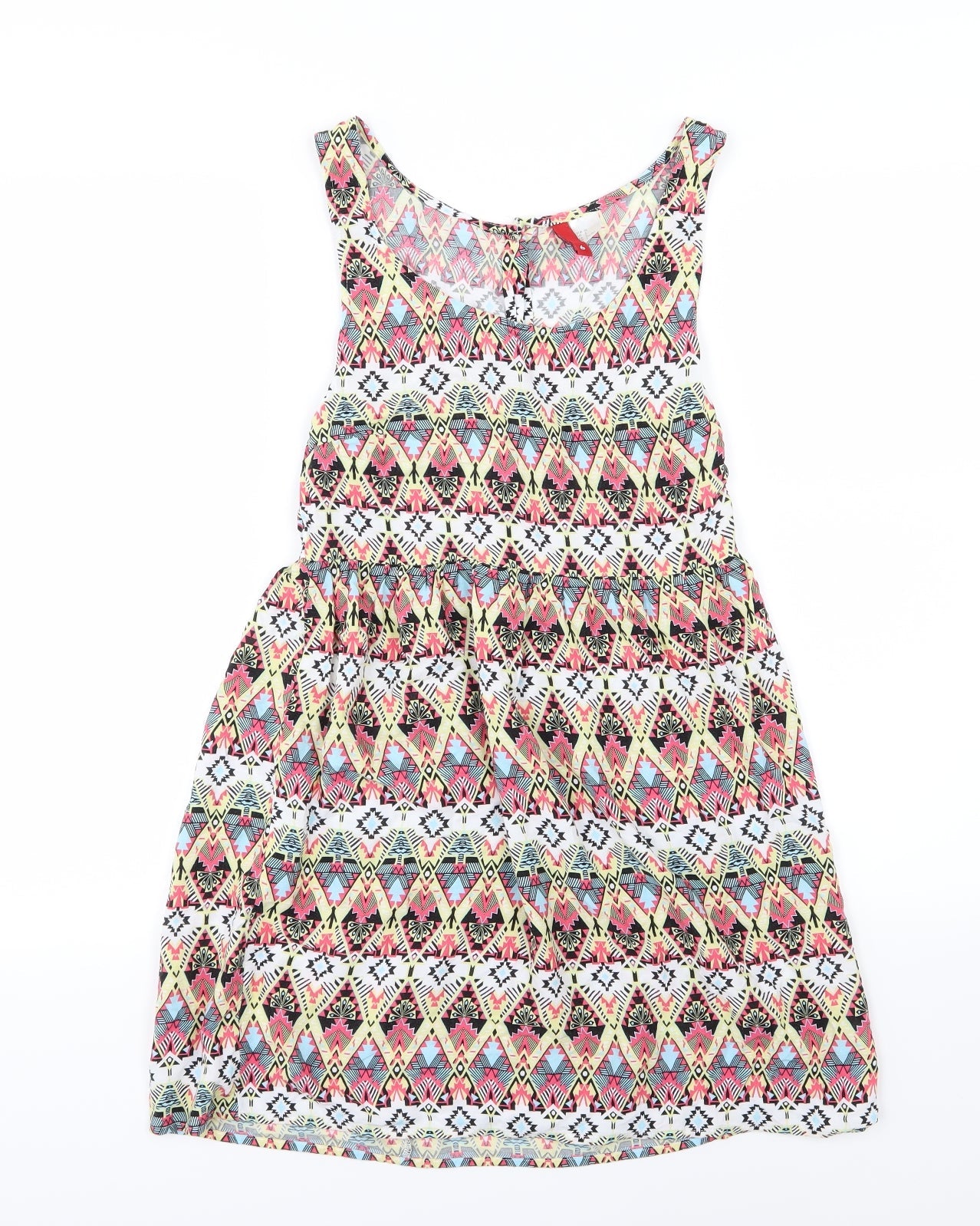 H&M Womens Multicoloured Geometric  A-Line  Size 6