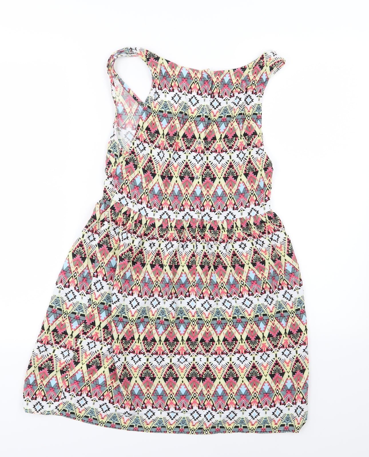 H&M Womens Multicoloured Geometric  A-Line  Size 6