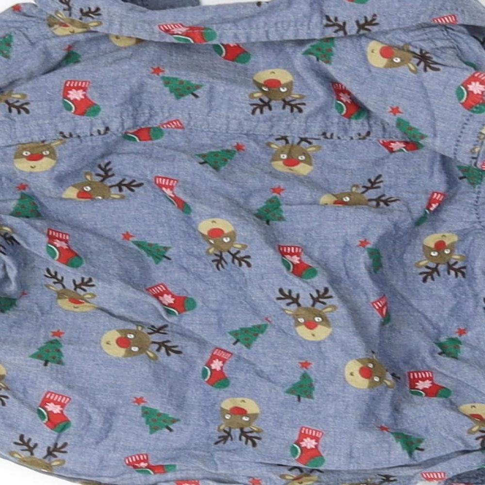 F&F  Blue   Basic Button-Up Size 3-6 Months