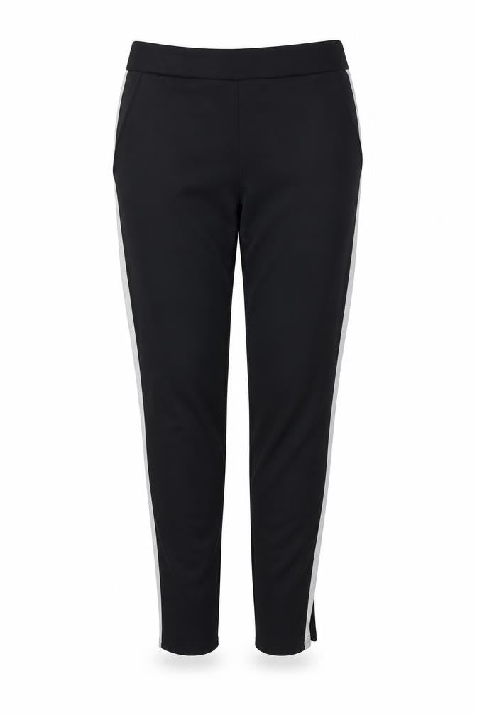 Front view of remona women’s black trousers, size M, 31-inch leg
